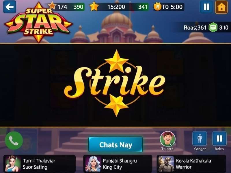 Super Star Strike Gameplay - 5v5 Battle on Rajput Fort Map
